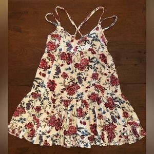 American Eagle Babydoll Floral Strappy Dress Size Small Excellent Condition